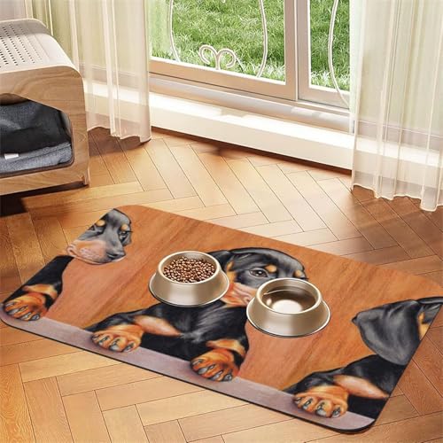 Herbstkastanienmuster,wasserdichte Futtermatte für Haustiere, Tischsets für Katzen und Hunde für Futter und Wasser, Futtermatten aus PU-Leder,40x60cm Herbstkastanienmuster,wasserdichte Futtermatte für Haustiere, Tischsets für Katzen und Hunde für Futter und Wasser, Futtermatten aus PU-Leder,40x60cm von Zouey