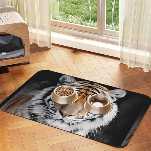 Herbstlandschaft gedruckt,wasserdichte Futtermatte für Haustiere, Tischsets für Katzen und Hunde für Futter und Wasser, Futtermatten aus PU-Leder,40x60cm Herbstlandschaft gedruckt,wasserdichte Futtermatte für Haustiere, Tischsets für Katzen und Hunde für Futter und Wasser, Futtermatten aus PU-Leder,40x60cm von Zouey