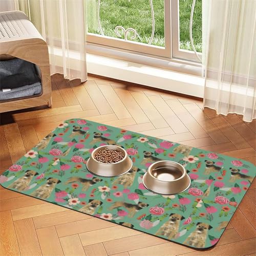 Holographischer Abstrakter Hintergrund in Pastell-Neon,wasserdichte Futtermatte für Haustiere, Tischsets für Katzen und Hunde für Futter und Wasser, Futtermatten aus PU-Leder,40x60cm Holographischer Abstrakter Hintergrund in Pastell-Neon,wasserdichte Futtermatte für Haustiere, Tischsets für Katzen und Hunde für Futter und Wasser, Futtermatten aus PU-Leder,40x60cm von Zouey