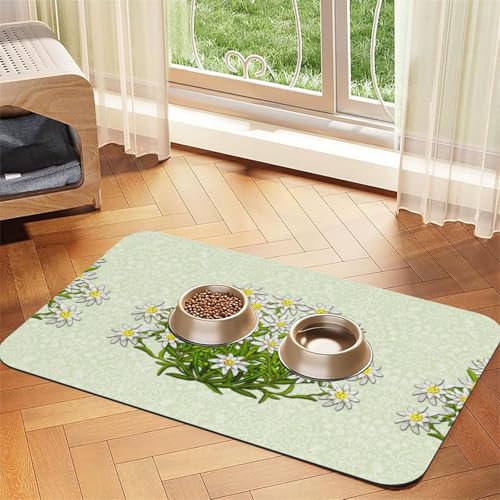 Jack Russell Terrier Hund und Pfoten,wasserdichte Futtermatte für Haustiere, Tischsets für Katzen und Hunde für Futter und Wasser, Futtermatten aus PU-Leder,40x60cm Jack Russell Terrier Hund und Pfoten,wasserdichte Futtermatte für Haustiere, Tischsets für Katzen und Hunde für Futter und Wasser, Futtermatten aus PU-Leder,40x60cm von Zouey