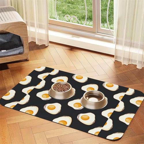 Kuh-Druck,wasserdichte Futtermatte für Haustiere, Tischsets für Katzen und Hunde für Futter und Wasser, Futtermatten aus PU-Leder,40x60cm Kuh-Druck,wasserdichte Futtermatte für Haustiere, Tischsets für Katzen und Hunde für Futter und Wasser, Futtermatten aus PU-Leder,40x60cm von Zouey