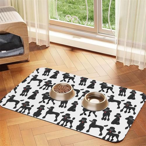 Lustiger Welpe,wasserdichte Futtermatte für Haustiere, Tischsets für Katzen und Hunde für Futter und Wasser, Futtermatten aus PU-Leder,40x60cm Lustiger Welpe,wasserdichte Futtermatte für Haustiere, Tischsets für Katzen und Hunde für Futter und Wasser, Futtermatten aus PU-Leder,40x60cm von Zouey
