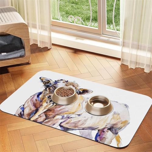 Mops,wasserdichte Futtermatte für Haustiere, Tischsets für Katzen und Hunde für Futter und Wasser, Futtermatten aus PU-Leder,40x60cm Mops,wasserdichte Futtermatte für Haustiere, Tischsets für Katzen und Hunde für Futter und Wasser, Futtermatten aus PU-Leder,40x60cm von Zouey