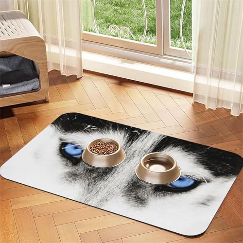 Mops Hund gedruckt,wasserdichte Futtermatte für Haustiere, Tischsets für Katzen und Hunde für Futter und Wasser, Futtermatten aus PU-Leder,40x60cm Mops Hund gedruckt,wasserdichte Futtermatte für Haustiere, Tischsets für Katzen und Hunde für Futter und Wasser, Futtermatten aus PU-Leder,40x60cm von Zouey