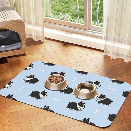 Musiknoten Musikmuster,wasserdichte Futtermatte für Haustiere, Tischsets für Katzen und Hunde für Futter und Wasser, Futtermatten aus PU-Leder,40x60cm Musiknoten Musikmuster,wasserdichte Futtermatte für Haustiere, Tischsets für Katzen und Hunde für Futter und Wasser, Futtermatten aus PU-Leder,40x60cm von Zouey