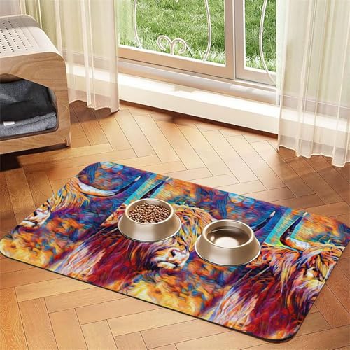 Musiknoten mit Notenschlüssel,wasserdichte Futtermatte für Haustiere, Tischsets für Katzen und Hunde für Futter und Wasser, Futtermatten aus PU-Leder,40x60cm Musiknoten mit Notenschlüssel,wasserdichte Futtermatte für Haustiere, Tischsets für Katzen und Hunde für Futter und Wasser, Futtermatten aus PU-Leder,40x60cm von Zouey