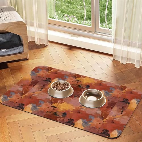 Regenbogen Sieht aus wie mit Pailletten,wasserdichte Futtermatte für Haustiere, Tischsets für Katzen und Hunde für Futter und Wasser, Futtermatten aus PU-Leder,40x60cm Regenbogen Sieht aus wie mit Pailletten,wasserdichte Futtermatte für Haustiere, Tischsets für Katzen und Hunde für Futter und Wasser, Futtermatten aus PU-Leder,40x60cm von Zouey