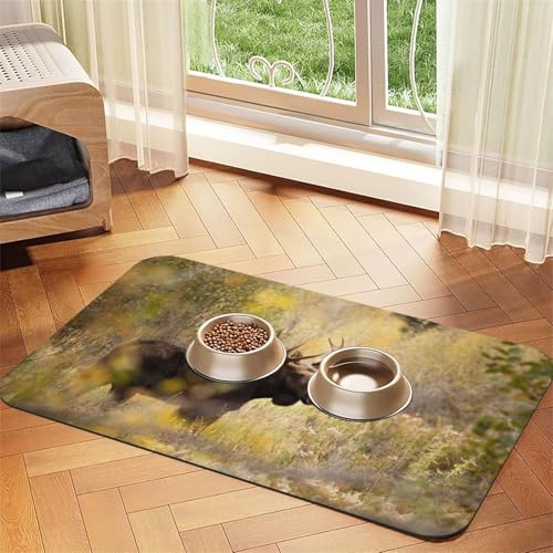 Robuster Marmor,wasserdichte Futtermatte für Haustiere, Tischsets für Katzen und Hunde für Futter und Wasser, Futtermatten aus PU-Leder,40x60cm Robuster Marmor,wasserdichte Futtermatte für Haustiere, Tischsets für Katzen und Hunde für Futter und Wasser, Futtermatten aus PU-Leder,40x60cm von Zouey