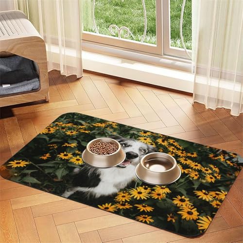 Romantische Dackel,wasserdichte Futtermatte für Haustiere, Tischsets für Katzen und Hunde für Futter und Wasser, Futtermatten aus PU-Leder,40x60cm Romantische Dackel,wasserdichte Futtermatte für Haustiere, Tischsets für Katzen und Hunde für Futter und Wasser, Futtermatten aus PU-Leder,40x60cm von Zouey