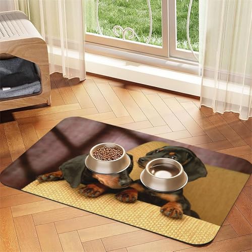 Rosa,wasserdichte Futtermatte für Haustiere, Tischsets für Katzen und Hunde für Futter und Wasser, Futtermatten aus PU-Leder,40x60cm Rosa,wasserdichte Futtermatte für Haustiere, Tischsets für Katzen und Hunde für Futter und Wasser, Futtermatten aus PU-Leder,40x60cm von Zouey