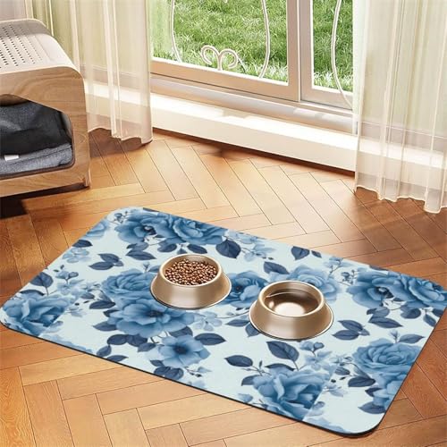 Rote und weiße Tupfen,wasserdichte Futtermatte für Haustiere, Tischsets für Katzen und Hunde für Futter und Wasser, Futtermatten aus PU-Leder,40x60cm Rote und weiße Tupfen,wasserdichte Futtermatte für Haustiere, Tischsets für Katzen und Hunde für Futter und Wasser, Futtermatten aus PU-Leder,40x60cm von Zouey