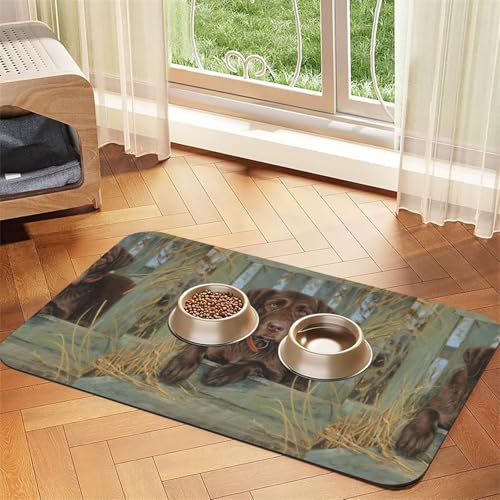 Saxophon und Musik,wasserdichte Futtermatte für Haustiere, Tischsets für Katzen und Hunde für Futter und Wasser, Futtermatten aus PU-Leder,40x60cm Saxophon und Musik,wasserdichte Futtermatte für Haustiere, Tischsets für Katzen und Hunde für Futter und Wasser, Futtermatten aus PU-Leder,40x60cm von Zouey