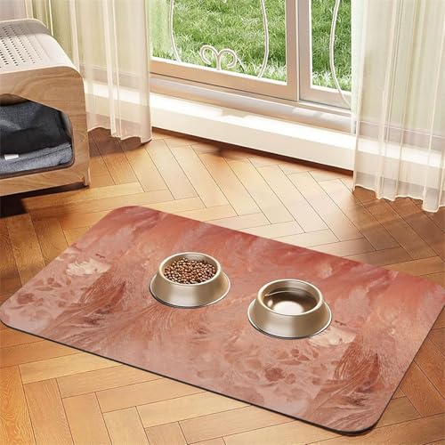 Schwarz-weißer Tupfen,wasserdichte Futtermatte für Haustiere, Tischsets für Katzen und Hunde für Futter und Wasser, Futtermatten aus PU-Leder,40x60cm Schwarz-weißer Tupfen,wasserdichte Futtermatte für Haustiere, Tischsets für Katzen und Hunde für Futter und Wasser, Futtermatten aus PU-Leder,40x60cm von Zouey