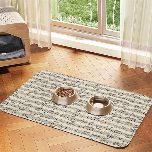 Schwarze Dalmatinerpunkte,wasserdichte Futtermatte für Haustiere, Tischsets für Katzen und Hunde für Futter und Wasser, Futtermatten aus PU-Leder,40x60cm Schwarze Dalmatinerpunkte,wasserdichte Futtermatte für Haustiere, Tischsets für Katzen und Hunde für Futter und Wasser, Futtermatten aus PU-Leder,40x60cm von Zouey