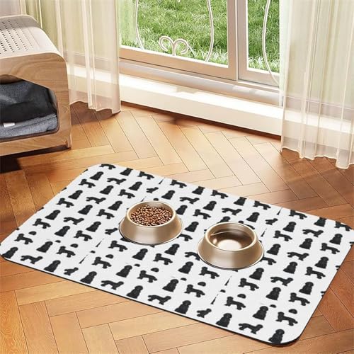 Süße Schweinenase,wasserdichte Futtermatte für Haustiere, Tischsets für Katzen und Hunde für Futter und Wasser, Futtermatten aus PU-Leder,40x60cm Süße Schweinenase,wasserdichte Futtermatte für Haustiere, Tischsets für Katzen und Hunde für Futter und Wasser, Futtermatten aus PU-Leder,40x60cm von Zouey