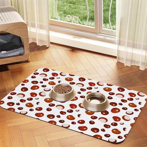 Vintage weiße Rose Tulpe,wasserdichte Futtermatte für Haustiere, Tischsets für Katzen und Hunde für Futter und Wasser, Futtermatten aus PU-Leder,40x60cm Vintage weiße Rose Tulpe,wasserdichte Futtermatte für Haustiere, Tischsets für Katzen und Hunde für Futter und Wasser, Futtermatten aus PU-Leder,40x60cm von Zouey