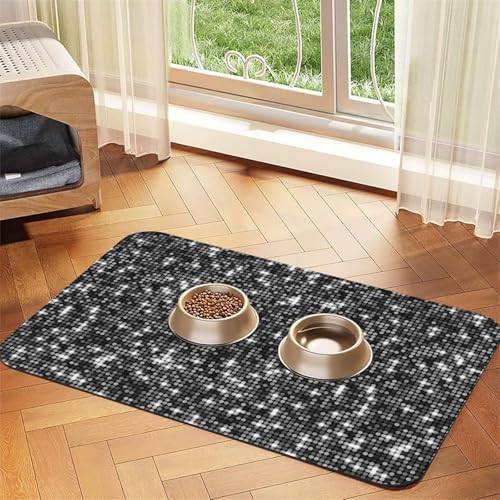 Weißer Tiger,wasserdichte Futtermatte für Haustiere, Tischsets für Katzen und Hunde für Futter und Wasser, Futtermatten aus PU-Leder,40x60cm Weißer Tiger,wasserdichte Futtermatte für Haustiere, Tischsets für Katzen und Hunde für Futter und Wasser, Futtermatten aus PU-Leder,40x60cm von Zouey