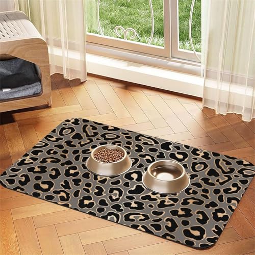 Weißes Tigermuster,wasserdichte Futtermatte für Haustiere, Tischsets für Katzen und Hunde für Futter und Wasser, Futtermatten aus PU-Leder,40x60cm Weißes Tigermuster,wasserdichte Futtermatte für Haustiere, Tischsets für Katzen und Hunde für Futter und Wasser, Futtermatten aus PU-Leder,40x60cm von Zouey