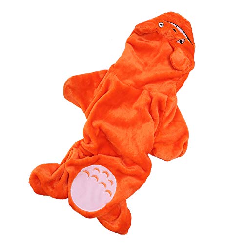 Zouminyy Haustier Kleidung, warme Herbstkatze halten warme Kostüme, Kostüme für Hund Haustier(Orange, S) von Zouminyy