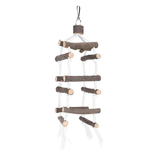 Zouminyy Papageien Holztreppe, DREI Schichten mit Haken Kletterleiter Papageien Kauspielzeug Holz Kauspielzeug Papageien Kletterleiter, Vögel für Papageien Zouminyy Papageien Holztreppe, DREI Schichten mit Haken Kletterleiter Papageien Kauspielzeug Holz Kauspielzeug Papageien Kletterleiter, Vögel für Papageien von Zouminyy