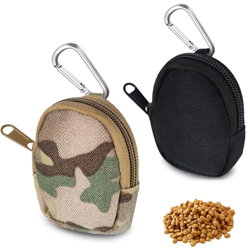 Zovator Leckerlibeutel für kleine Hunde, 2 Stück, für Welpen, Hundetraining, Handfrei, Leckerli-Tasche für das Training mit Zwischengeschoss und Karabiner Zovator Leckerlibeutel für kleine Hunde, 2 Stück, für Welpen, Hundetraining, Handfrei, Leckerli-Tasche für das Training mit Zwischengeschoss und Karabiner von Zovator