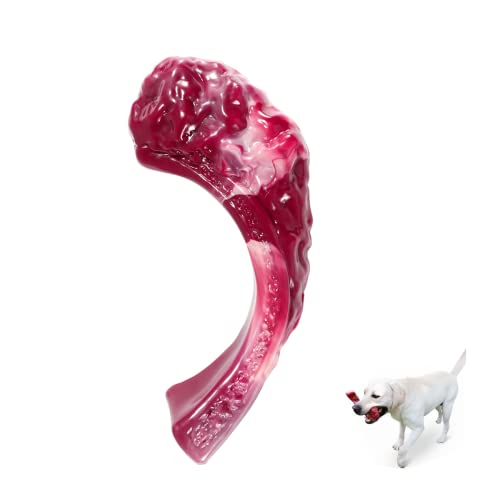 Zoyci Unzerstörbares Hunde-Kauspielzeug für Aggressive Kauer, große Rassen, echtes Rindfleisch/Erdnuss/Speck-Geschmack, langlebig, Kauspielzeug für große/mittelgroße Hunde (Rind) von Zoyci