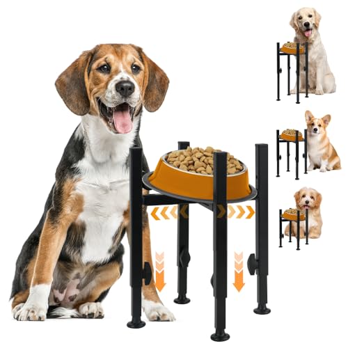 Zoyiancy Erhöhter Hundenapfständer, einzelner Hundenapfständer passend für 16,5–26,7 cm große Näpfe, Halter für erhöhte Futter- und Wasser-Futterstation, 3 höhenverstellbare, geneigte erhöhte Zoyiancy Erhöhter Hundenapfständer, einzelner Hundenapfständer passend für 16,5–26,7 cm große Näpfe, Halter für erhöhte Futter- und Wasser-Futterstation, 3 höhenverstellbare, geneigte erhöhte von Zoyiancy