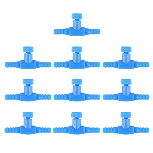 Zpoicaegn 10 Stueck Kunststoff Aquarium 2-Wege Luftpumpe Regelventile, Blau Zpoicaegn 10 Stueck Kunststoff Aquarium 2-Wege Luftpumpe Regelventile, Blau von Zpoicaegn