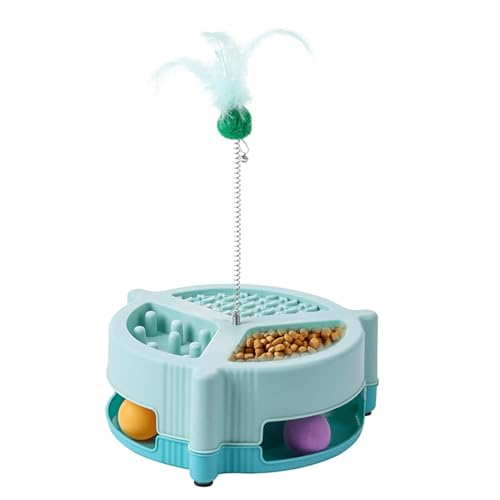 Cat Interactive Feeder, Multifunctional Slow Feeder Toy – Creative Slow Food Dispenser for Indoor Cats and Kittens to Enhance Feeding Experience Cat Interactive Feeder, Multifunctional Slow Feeder Toy – Creative Slow Food Dispenser for Indoor Cats and Kittens to Enhance Feeding Experience von Zqkimzi