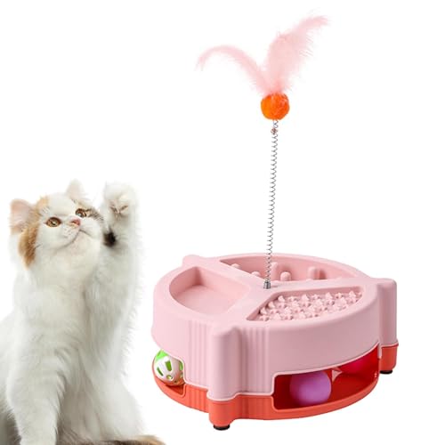 Cat Interactive Feeder, Multifunctional Slow Feeder Toy – Creative Slow Food Dispenser for Indoor Cats and Kittens to Enhance Feeding Experience Cat Interactive Feeder, Multifunctional Slow Feeder Toy – Creative Slow Food Dispenser for Indoor Cats and Kittens to Enhance Feeding Experience von Zqkimzi