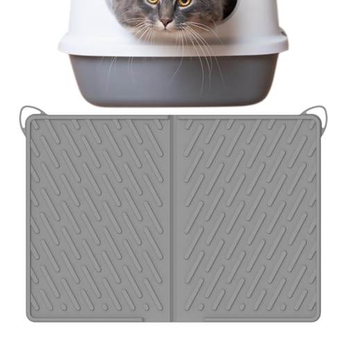 Cat Litter Mat, Waterproof Cats Pad, Scratch-Resistant Mats with Tray Cover, Non-Slip Design and Pet Mat for Indoor Use, Food, Water Area, Corner Placement, 24.02x16.93 inches Cat Litter Mat, Waterproof Cats Pad, Scratch-Resistant Mats with Tray Cover, Non-Slip Design and Pet Mat for Indoor Use, Food, Water Area, Corner Placement, 24.02x16.93 inches von Zqkimzi