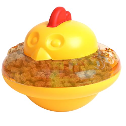 Cat Treat Dispenser, Interactive Chicken Shape Toy, Bite Resistant Cat Feeder - Engaging Treat Dispensing Device for Cats & Kittens, Promoting Healthy Eating Habits While Keeping Pets Entertained Cat Treat Dispenser, Interactive Chicken Shape Toy, Bite Resistant Cat Feeder - Engaging Treat Dispensing Device for Cats & Kittens, Promoting Healthy Eating Habits While Keeping Pets Entertained von Zqkimzi