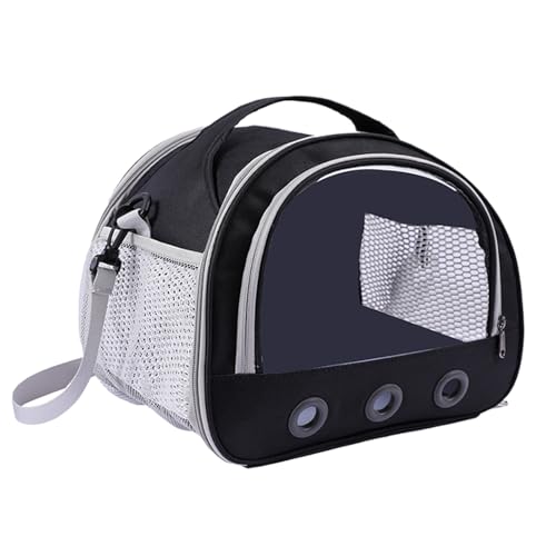 Hamster-Tragetasche, tragbare Tasche für Kleintiere, multifunktionale Meerschweinchen-Tragetaschen, transparente -Handtasche, 1 Stück, ideal für Kaninchen, leichte Haustiertasche, 22 x 19 x 18 von Zqkimzi