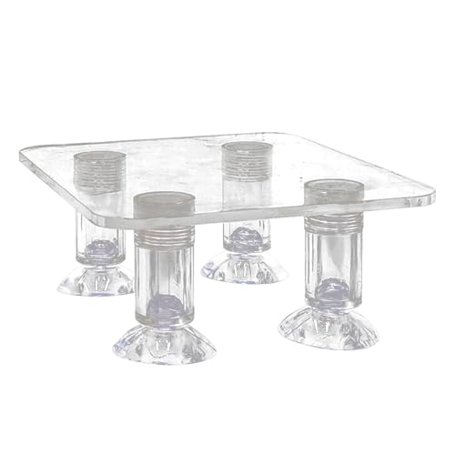 Zqkimzi Aquarium Pump Stand | Shockproof Water Pump Riser for Enhanced Aquarium Stability | Lightweight Transparent Pump Riser for Fish Tank Accessories von Zqkimzi