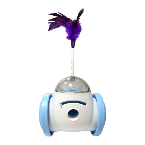 Zqkimzi Ball Cat Food Toy, Pet Treat Dispenser, Food Leaking Pet Toy, Dog Training Treat Ball, Cat Food Ball Toy, Ball Toy for Dogs and Cats with Treat Dispensing and Feather for Enrichment Zqkimzi Ball Cat Food Toy, Pet Treat Dispenser, Food Leaking Pet Toy, Dog Training Treat Ball, Cat Food Ball Toy, Ball Toy for Dogs and Cats with Treat Dispensing and Feather for Enrichment von Zqkimzi