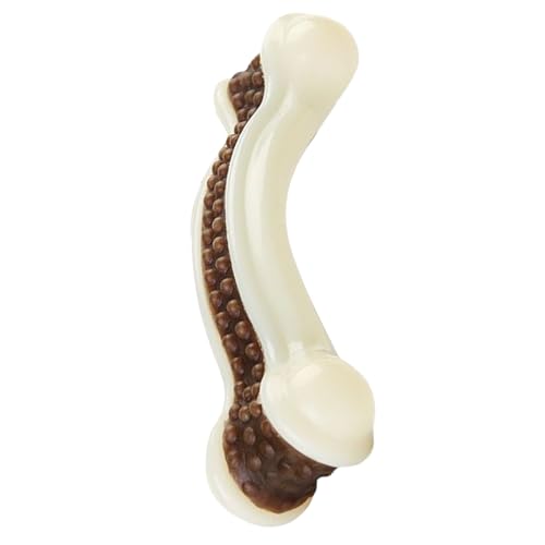Zqkimzi Dog Toy Bone, Chewy Pet Toys, Boredom Relief Interactive, Teething Training Bone and Chewing for Small, Medium, Large Breed, Pets Puppy Playtime Engagement, Nylon+Leather von Zqkimzi