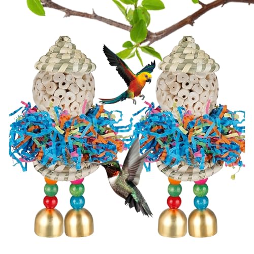 Zqkimzi Futter Suchspielzeug Für Vögel, 2 Stücke Vogel Kau Spielzeug, Kauspielzeug Ball für Käfig Fink Nymphensittich Kanarienvogel Unzertrennlicher Ara Zqkimzi Futter Suchspielzeug Für Vögel, 2 Stücke Vogel Kau Spielzeug, Kauspielzeug Ball für Käfig Fink Nymphensittich Kanarienvogel Unzertrennlicher Ara von Zqkimzi