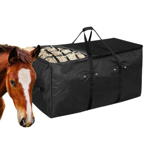 Zqkimzi Hay Bale Bag, Oxford Heavy Duty Extra Large Hay Bale Container, Waterproof Tote with Slow Feed Top Design, Ideal for Barn, Stable, Horse, and Farm Storage Zqkimzi Hay Bale Bag, Oxford Heavy Duty Extra Large Hay Bale Container, Waterproof Tote with Slow Feed Top Design, Ideal for Barn, Stable, Horse, and Farm Storage von Zqkimzi