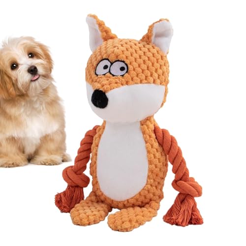 Zqkimzi Hundespielzeug mit Quietscher – Haustierzahnseil Puppe – lustiges quietschendes Haustier-Kau-Fuchs, Elefant, Froschpuppe, Stimulationszähne interaktives Hundekauspielzeug Zqkimzi Hundespielzeug mit Quietscher – Haustierzahnseil Puppe – lustiges quietschendes Haustier-Kau-Fuchs, Elefant, Froschpuppe, Stimulationszähne interaktives Hundekauspielzeug von Zqkimzi