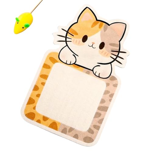Zqkimzi Katzenkratzbrett - Kratzbrett Für Wohnungskatzen,Wandmontage Interaktive Katzenspielzeuge Cartoon Indoor Spielzeug Haustierzubehör Schutz für Sofa Zqkimzi Katzenkratzbrett - Kratzbrett Für Wohnungskatzen,Wandmontage Interaktive Katzenspielzeuge Cartoon Indoor Spielzeug Haustierzubehör Schutz für Sofa von Zqkimzi