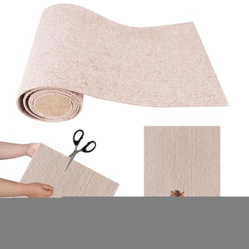 Zqkimzi Katzenkratzmatten, Katzenkratzteppich | Selbstklebende Kratzteppichmatte für Katzen - Flacher, Teppichpolster-Ersatz für Pfosten, Möbel, Baumregale, Katzenwand von Zqkimzi
