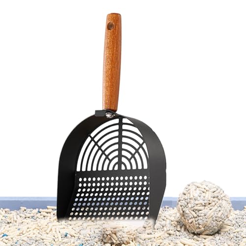 Zqkimzi Katzenstreuschaufel, Edelstahl-Siebwerkzeug, stabiler ergonomischer langer Griff und tragbares, leichtes Reinigungsdesign für Haustierbedarf, Zuhause, Reisen, Innenbereich, Metall Zqkimzi Katzenstreuschaufel, Edelstahl-Siebwerkzeug, stabiler ergonomischer langer Griff und tragbares, leichtes Reinigungsdesign für Haustierbedarf, Zuhause, Reisen, Innenbereich, Metall von Zqkimzi