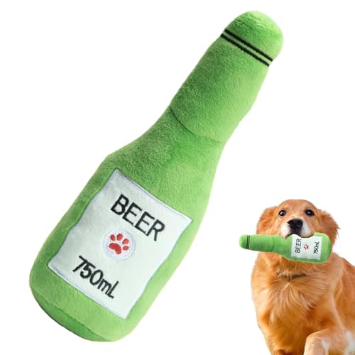 Zqkimzi Plüsch Quietschendes Hundespielzeug, Simuliertes Bierform Spielzeug, Bissfestes Hundespielzeug, Interaktives Kauspielzeug, Welpen Zahnen Spielzeug, Sound Plüsch Hundespielzeug, für Zqkimzi Plüsch Quietschendes Hundespielzeug, Simuliertes Bierform Spielzeug, Bissfestes Hundespielzeug, Interaktives Kauspielzeug, Welpen Zahnen Spielzeug, Sound Plüsch Hundespielzeug, für von Zqkimzi