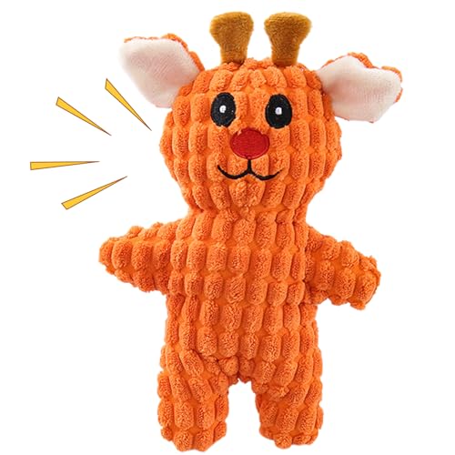 Zqkimzi Plush Squeaky Dog Toys, Tough Pet Stuffed Animal, Puppy Toys to Keep Them Busy Boredom Relief and Teething Cleaning, Durable Chew Toy for Small Medium Dogs, 24x14x5cm von Zqkimzi