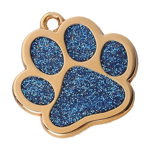 Zqxnt Blingbling Paws Haustierkragen Charme Anhänger Halsschmuck Mit Glitzernden Blingbling Schlüsselkettenschmuck Die Fußabdruck Hundehalskette Machen von Zqxnt