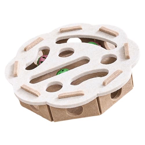 Zqxnt Filzkatzen Anreichert Puzzle Box Teaser Spielzeug Für Indoor Spiel Fördern Die Jagd Und Reduzieren Langeweile Unterhaltungsgeschenk Filzkatzen Spielzeug von Zqxnt