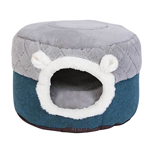Zqxnt Katzenbett Haustierhund Rundes Haus Kleines Kätzchen Plüsch Schlafbett Warme Kissen Bettwäsche Für Haustierkatzen Kleine Verdickte Auskleidung Haus Innen Mittelgroße Größe von Zqxnt