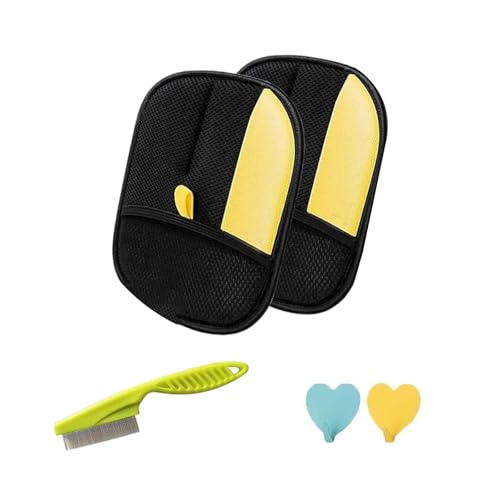 Zqxnt Tragbarer Lintentferner Haustierhaarhandschuhe Körper Für Einfache Verwendung Wiederverwendbarer Katzen Haarentferner Handheld Lint Handschuhe Mehrzweckelektrostatik von Zqxnt