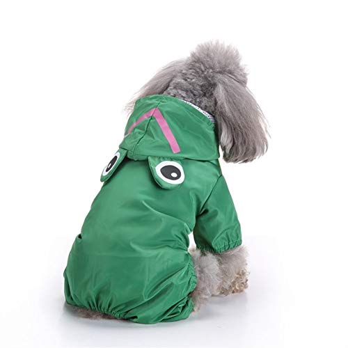 Zrong Haustier Hund Raincoat wasserdichte Kleidung Feste Hundekleidung Regen-Mantel-Welpen Kleidung for Hunde Haustiere Kleidung (Farbe : Green, Size : L) von Zrong