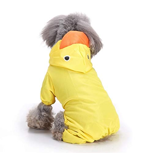 Zrong Haustier Hund Raincoat wasserdichte Kleidung Feste Hundekleidung Regen-Mantel-Welpen Kleidung for Hunde Haustiere Kleidung (Farbe : Yellow, Size : L) von Zrong
